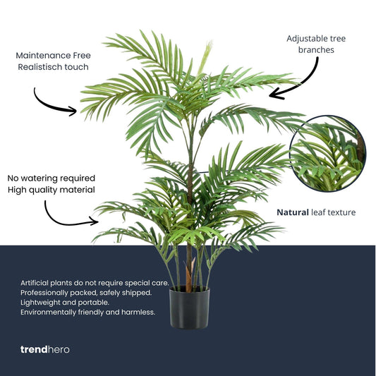 🌴 Phoenix Palm – Realistische Kunstplant (90 cm)