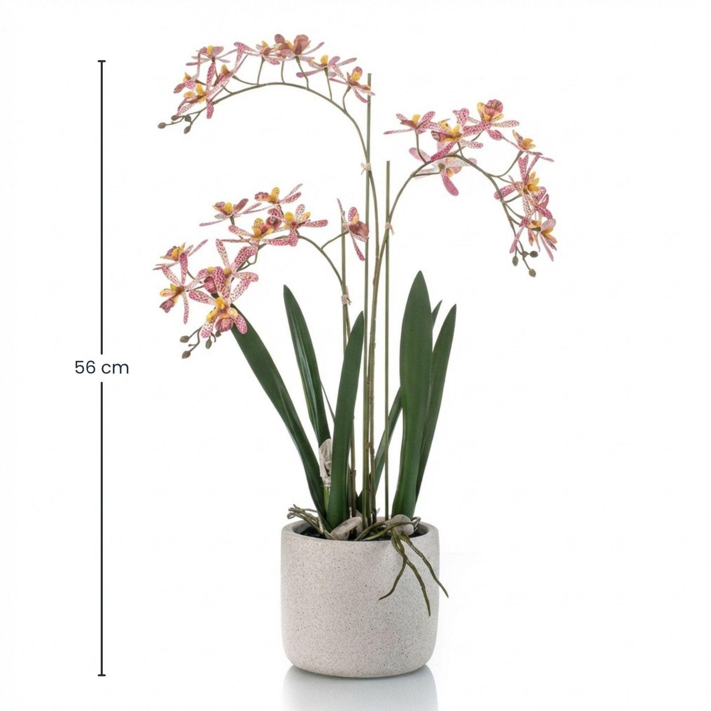 🌸 Renanthera Orchidee Roze | Stijlvolle Kunstplant in Pot