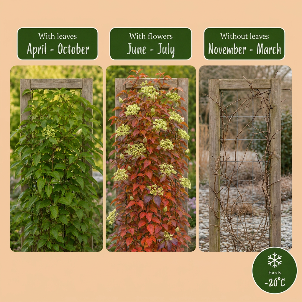 🍁 Parthenocissus tricuspidata ‘Veitchii Boskoop’ – Wilde wingerd – Klimplant