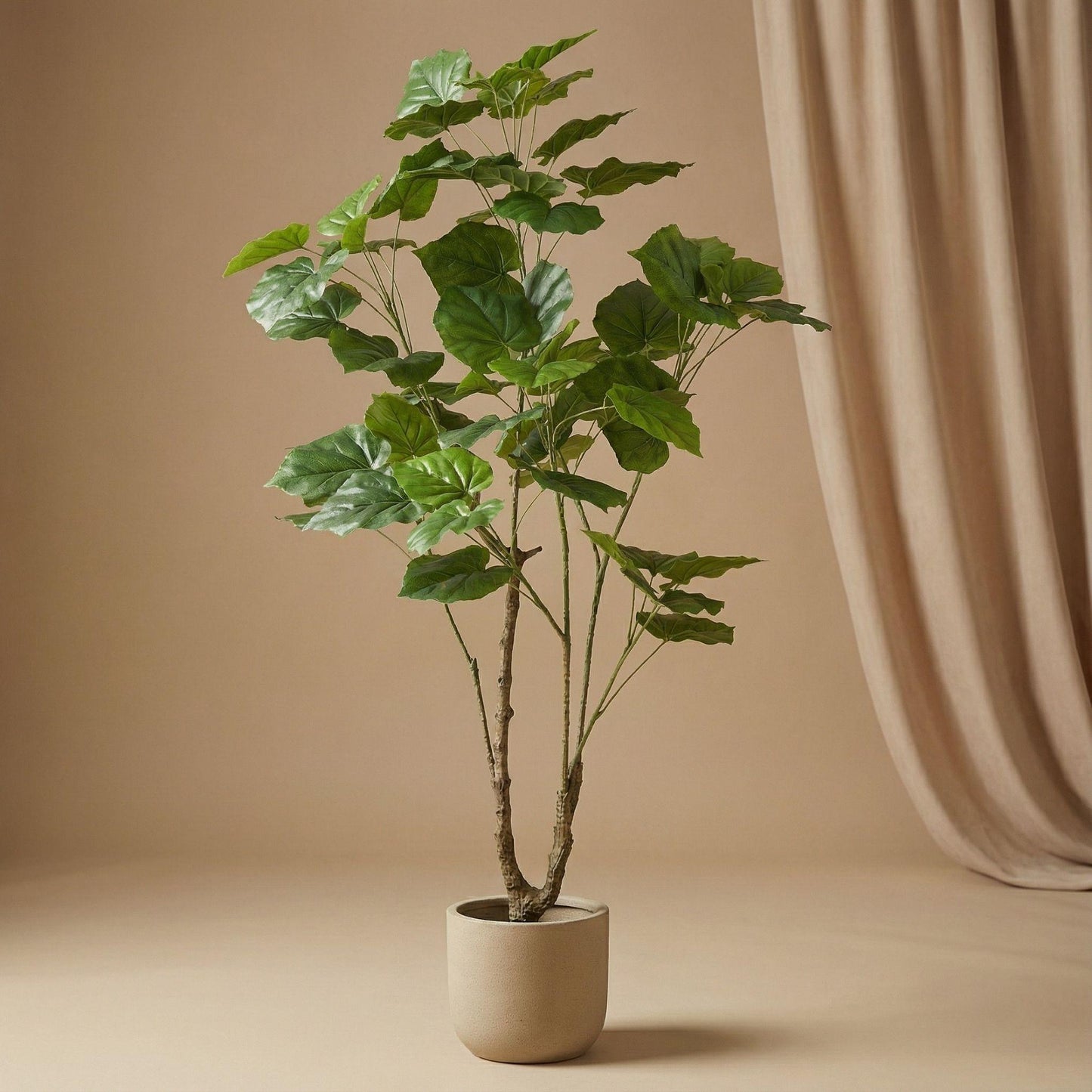 🌿 Ficus Umbrella Boom – Realistische Kunstplant (125 cm)