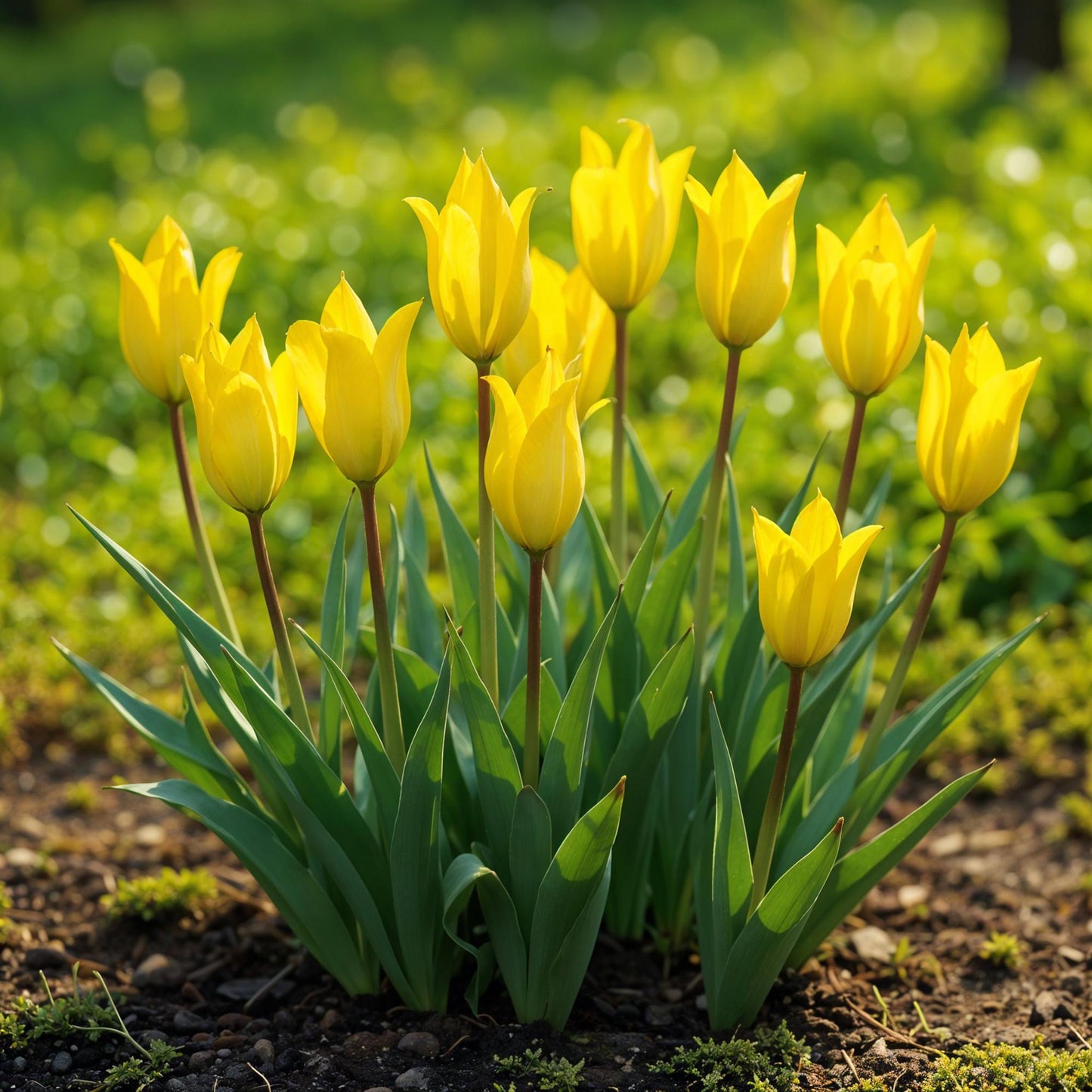 🌼💛 Tulp Sylvestris – Gele Bostulp (20 stuks)
