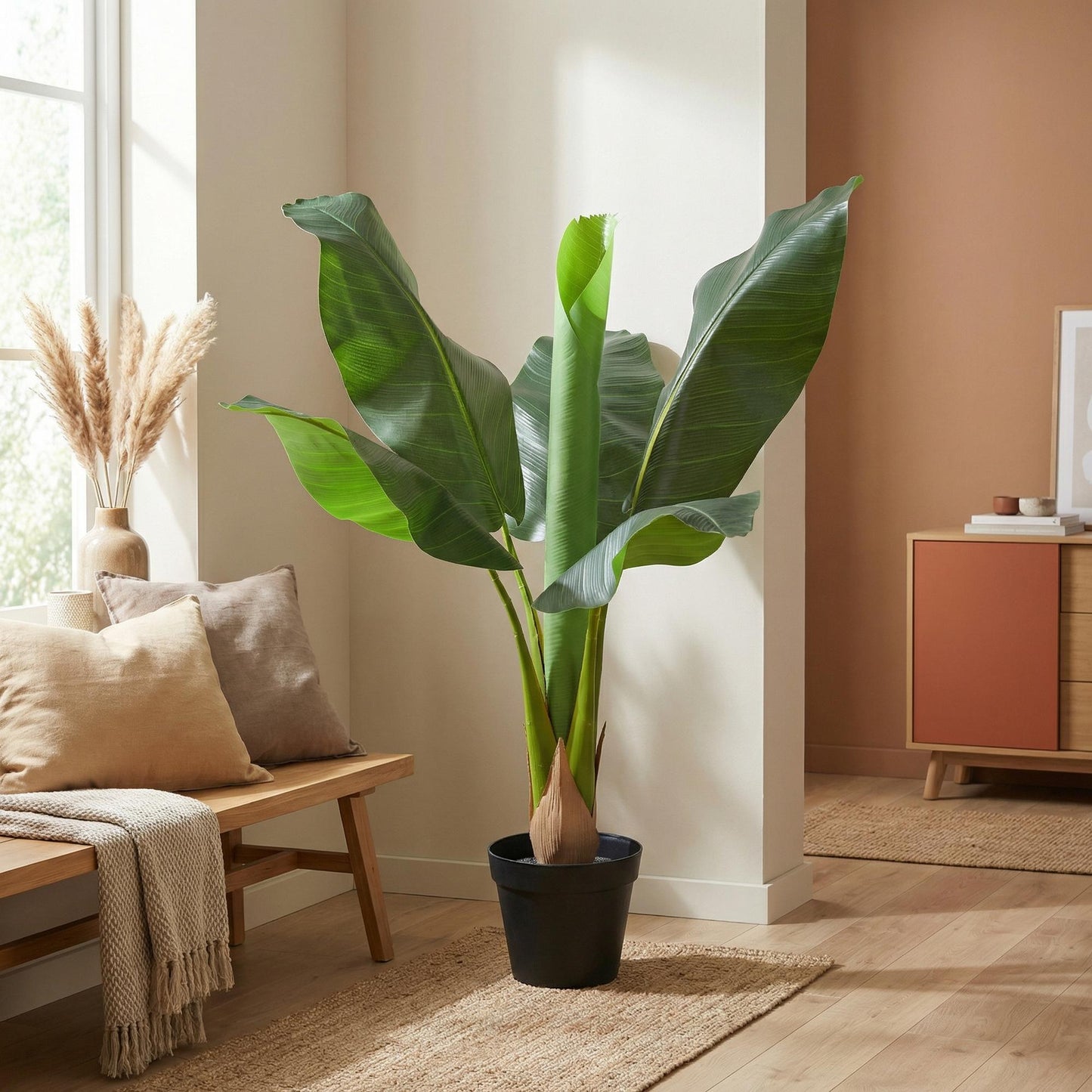 🌿 Kunst Bananenplant Musa – Tropische Kunstplant