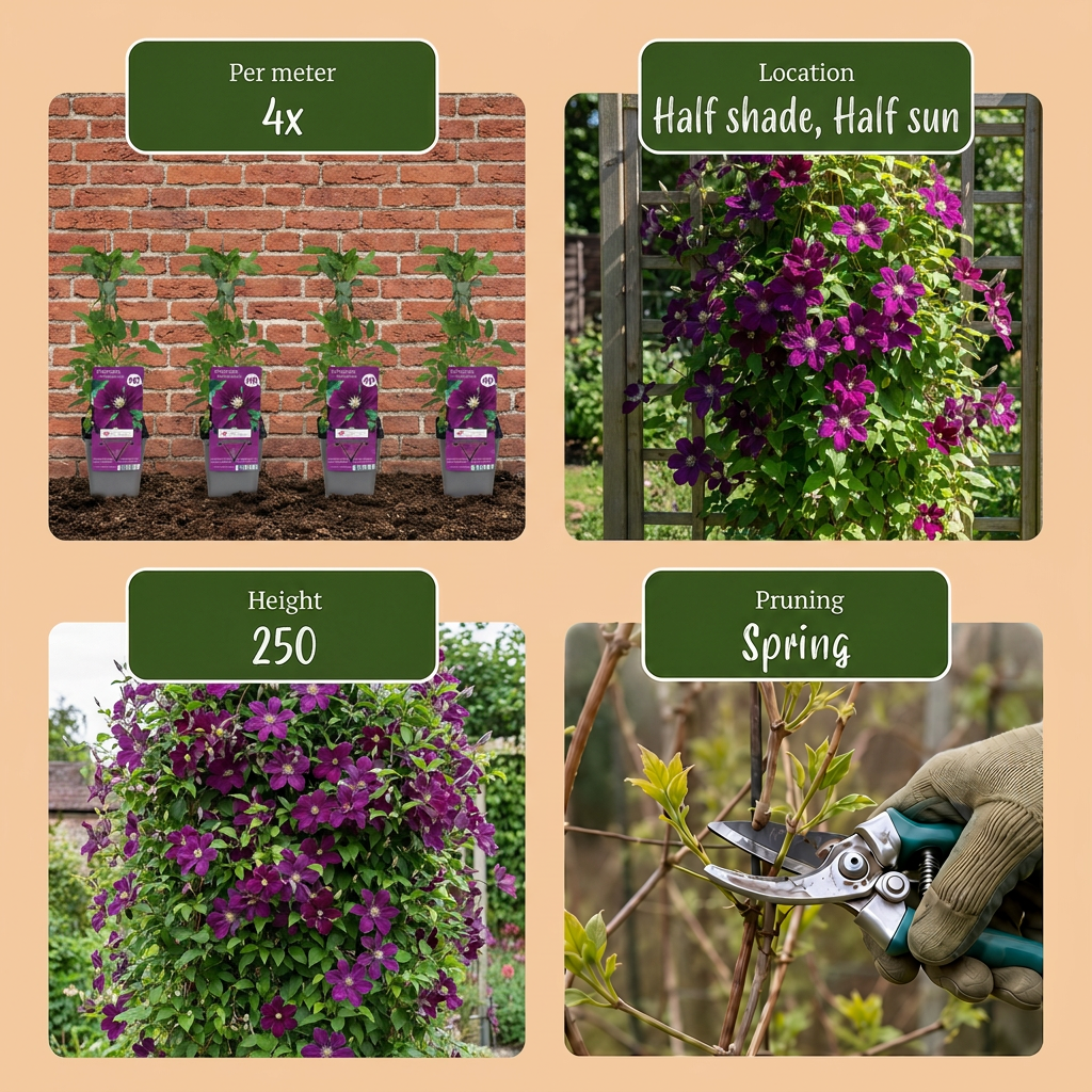 Clematis ‘Warszawska Nike’ – Bosrank | (2 stuks)