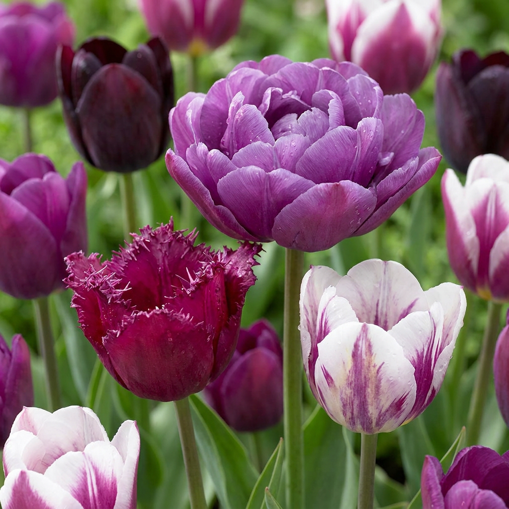 🌷 Tulipa Blueberry Mix – Tulpenmix | (24 stuks)