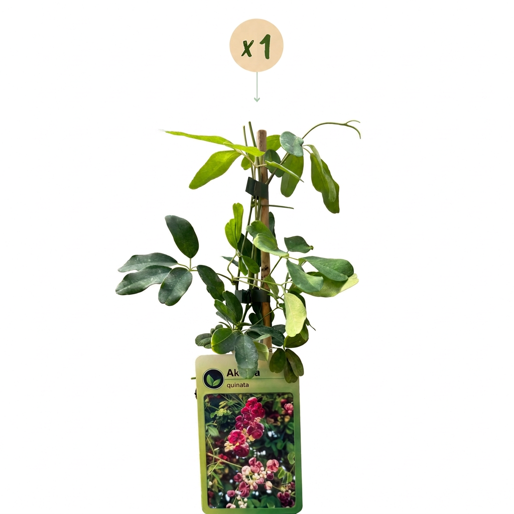 🍫 Akebia quinata – Vijfbladige akebia – Paarsrode klimplant
