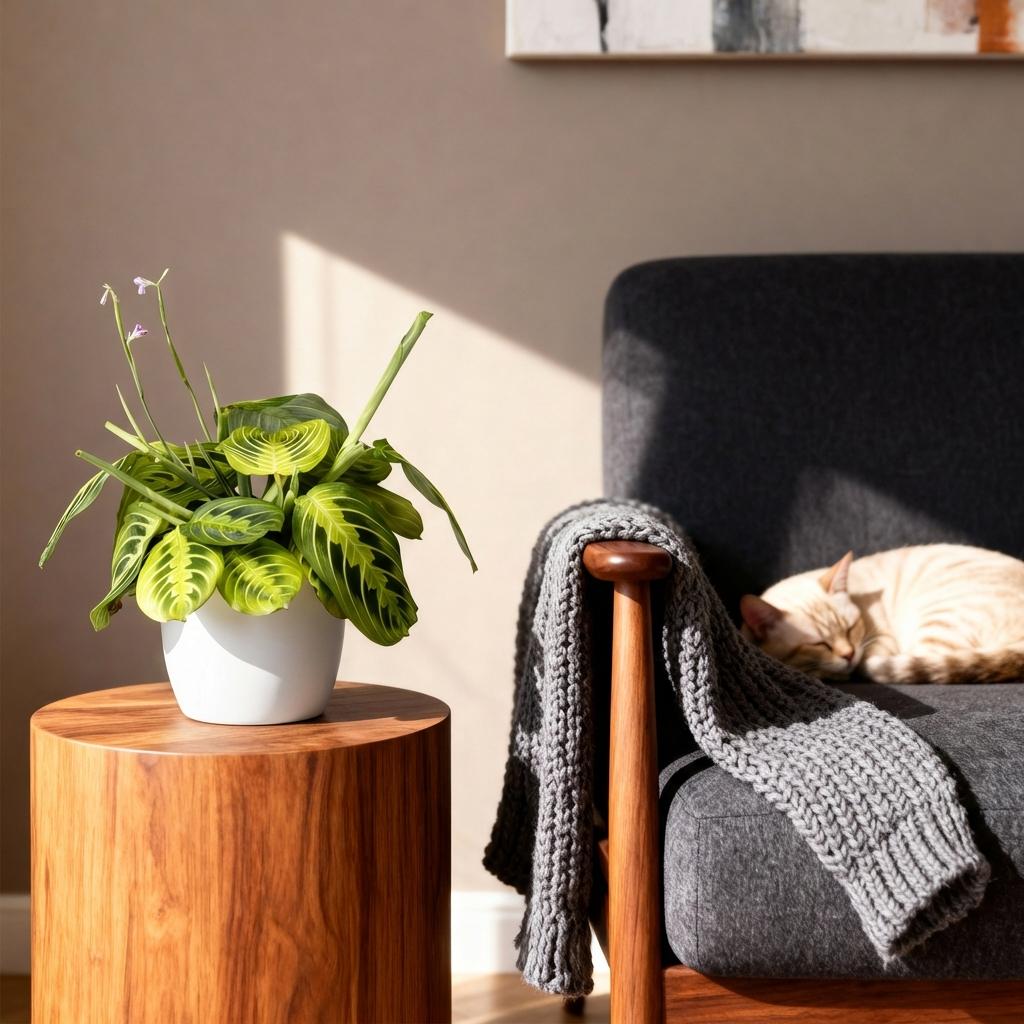🌿 Maranta Lemon Lime | Diervriendelijke Gebedsplant met Witte Pot (2 stuks)
