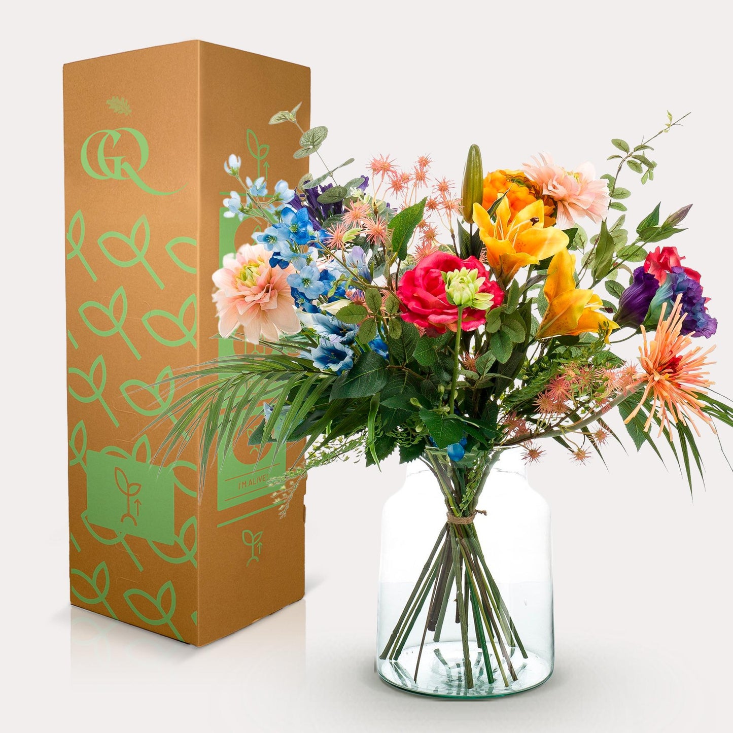 🌸 Kunstbloemen Boeket M – Pretty Powerful | Luxe Real Touch Boeket
