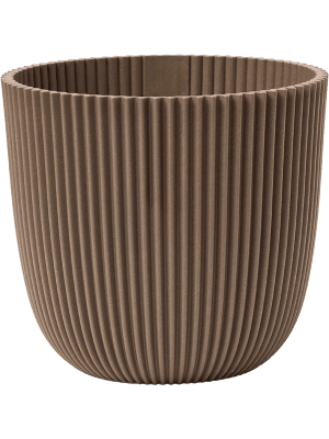 🪴 Capi Pot Nature Groove Warm Taupe – D17 cm