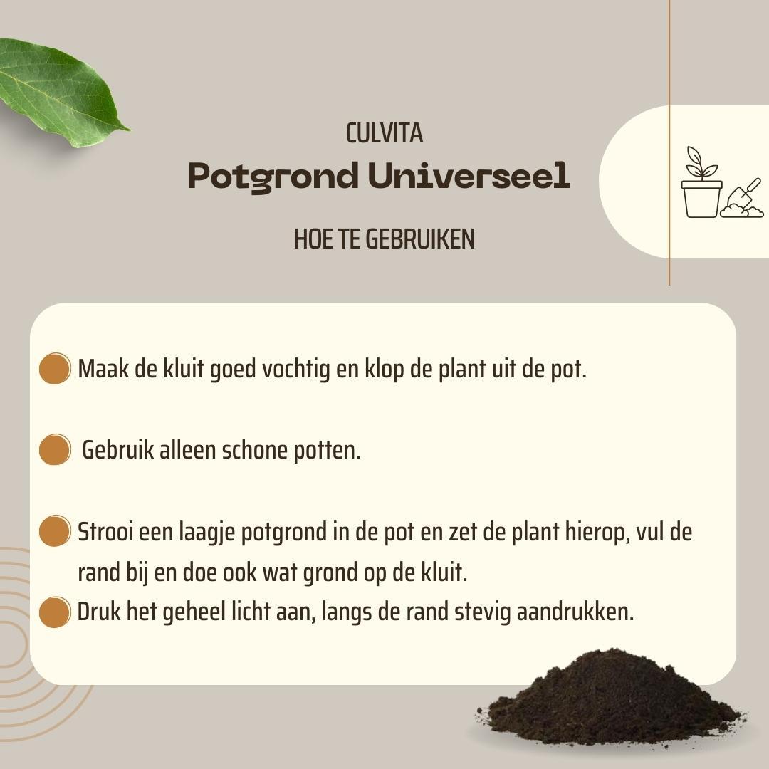 🌱 Culvita Universele Potgrond 40L | 2 Maanden Plantenvoeding