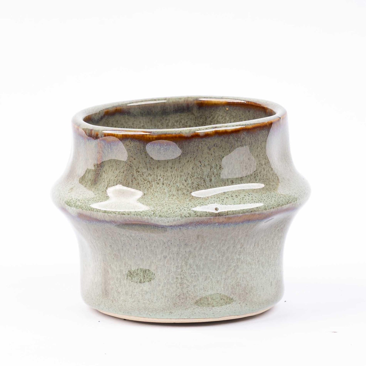 🌿 Pot Set Barcelona – Set van Keramische Bloempotten in Natuurlijke Aardetinten | (6 stuks)
