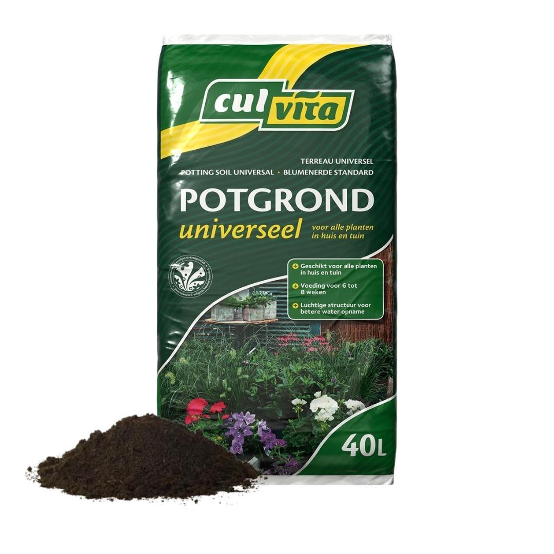 🌱 Culvita Universele Potgrond 40L | 2 Maanden Plantenvoeding