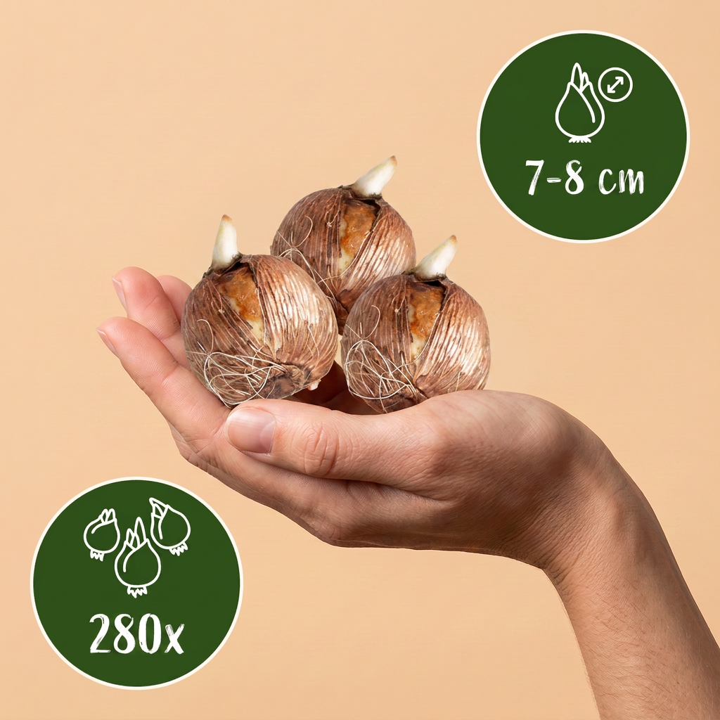 🌸 Crocus mix – Gemengde krokussen (280 stuks)