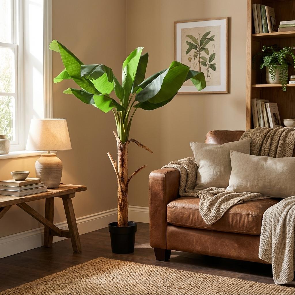 🌿 Kunst Bananenplant Musa – Tropische Kunstplant