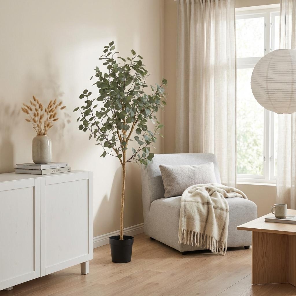 🌿 Kunst Eucalyptus – Decoratieve Kunstboom