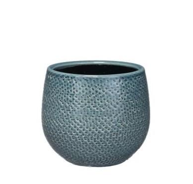 🪴 Pot Gabriel Rond Blauw – D14 cm