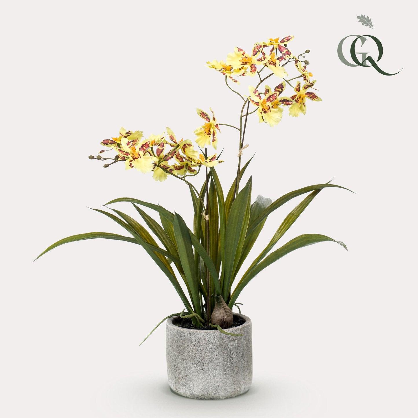 🌼 Orchidee – Kunstplant (45 cm, Geel)