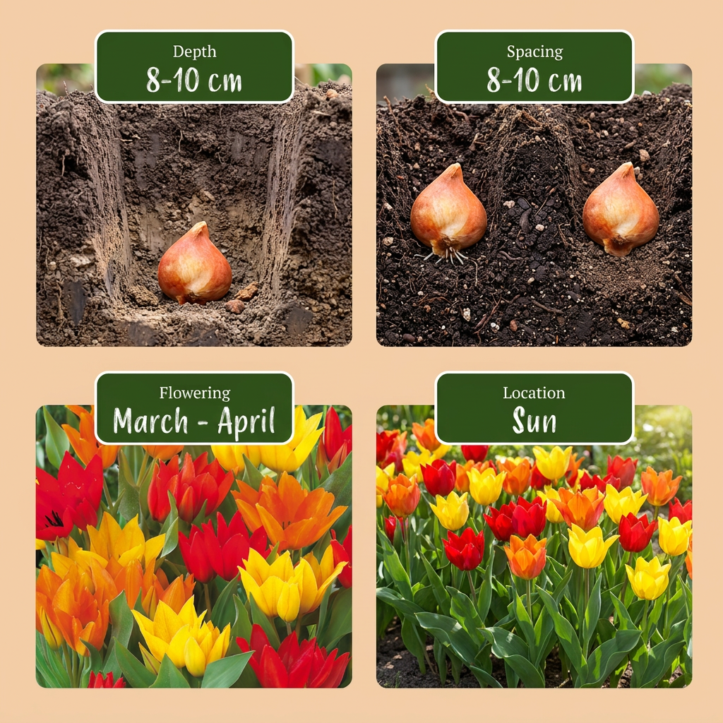 🌷 Tulipa praestans Mix – Tulpenmix (200 stuks)