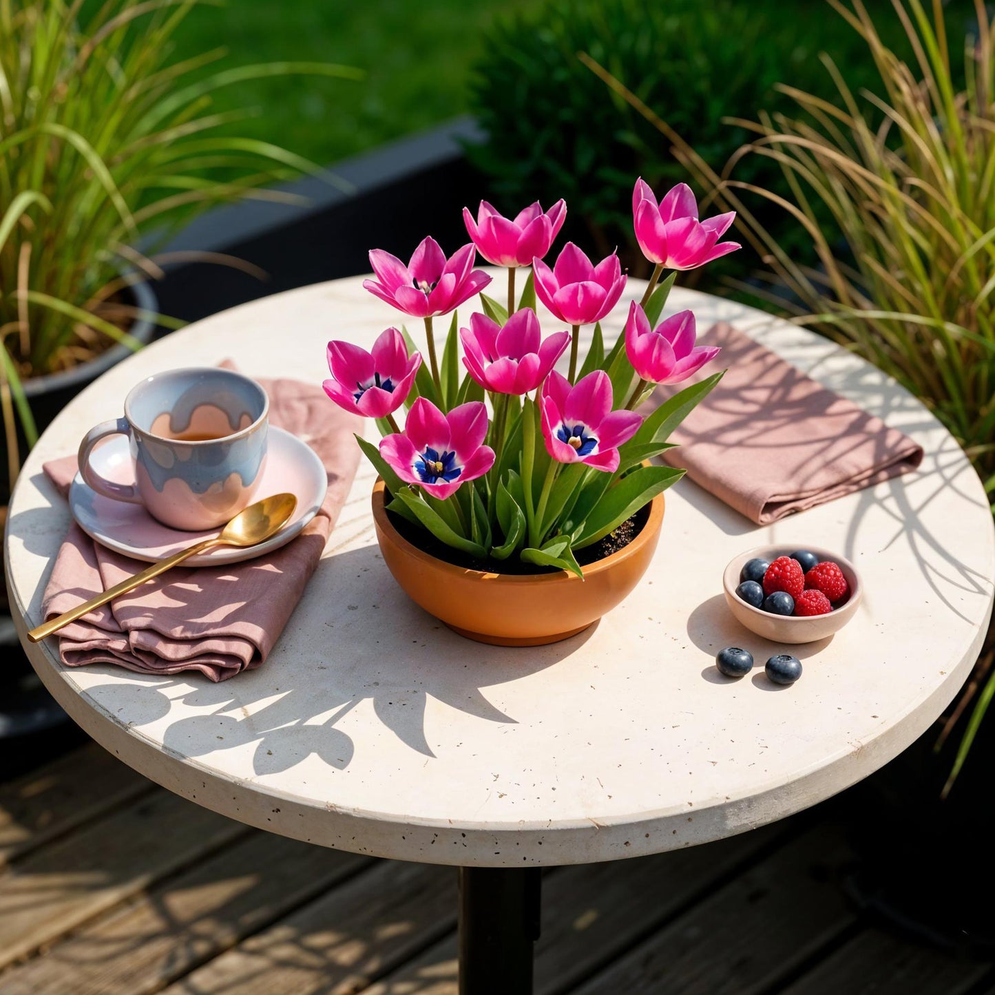 🌷✨ Tulp Little Beauty – Donkerroze Dwergtulp | (25 stuks)