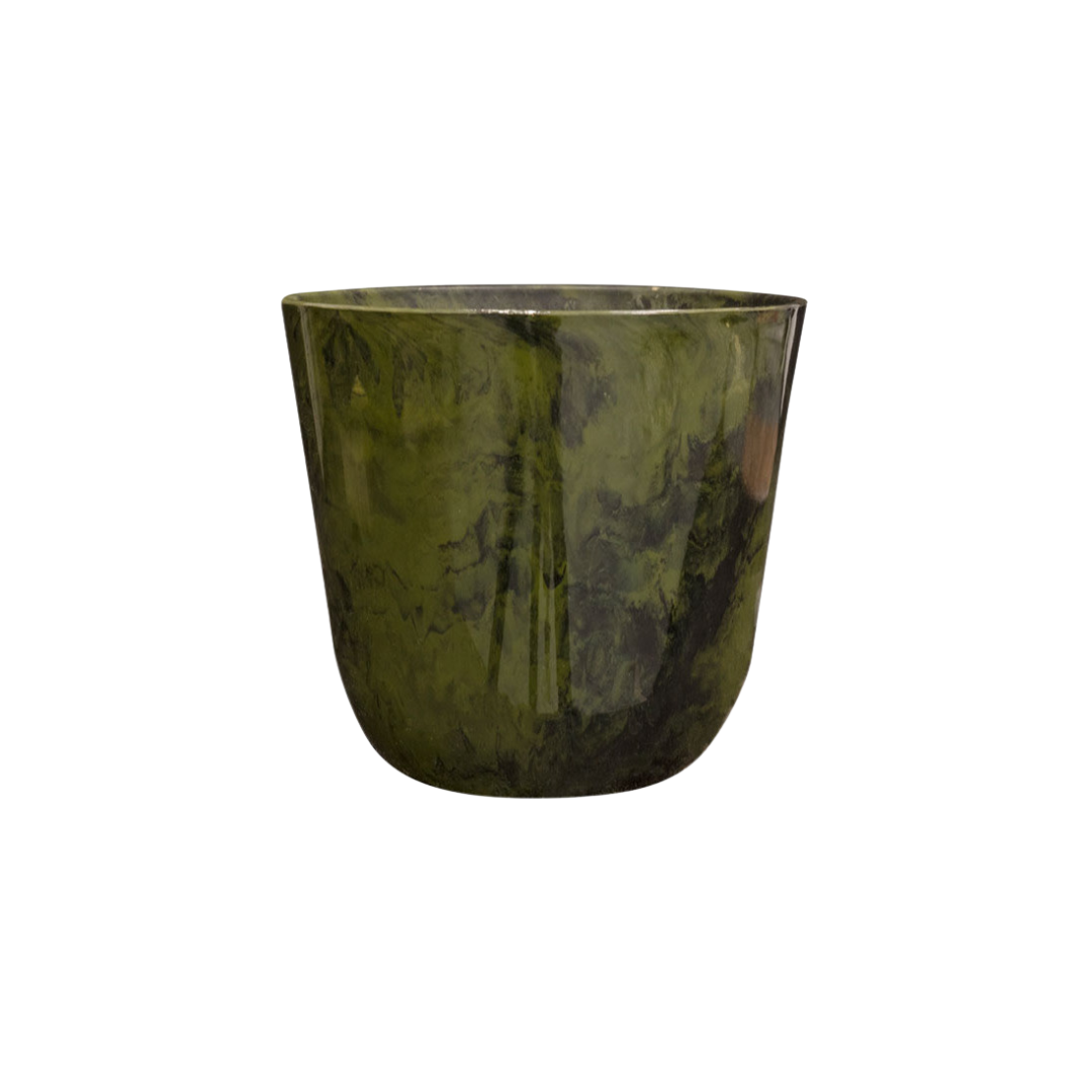 🪴 Pot Palermo Marble Groen | D27 x H25