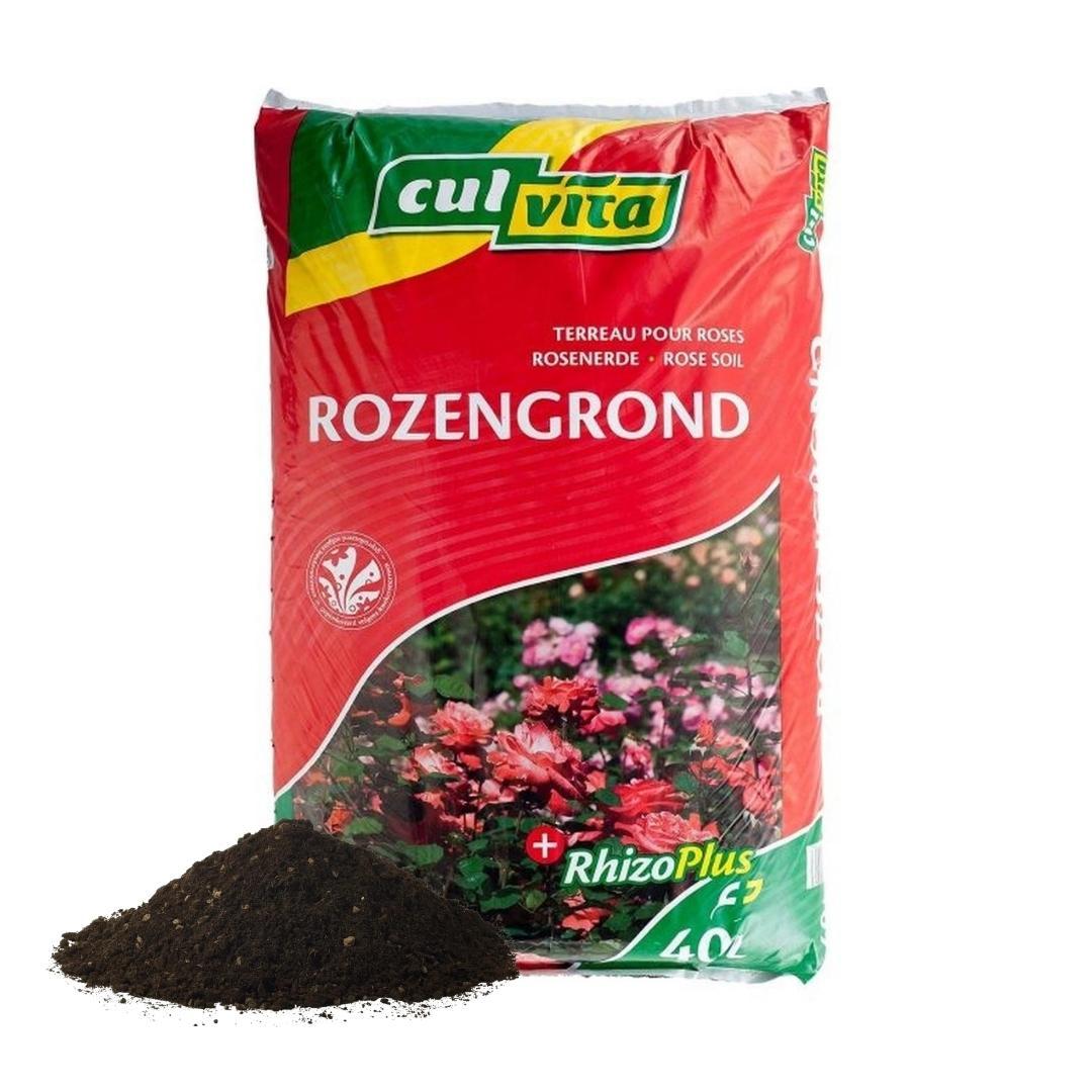 🌹 Culvita Rozengrond 40L – Voor Bloeiende Rozen met RhizoPlus