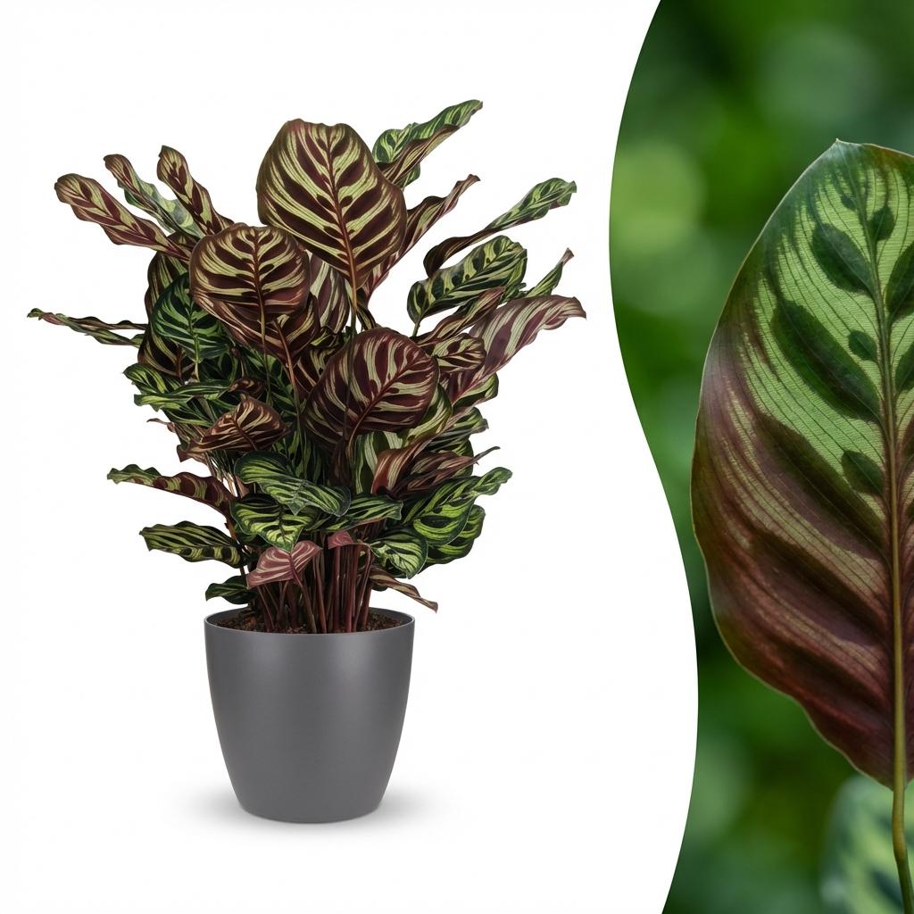 🌿 Calathea makoyana – Pauwenplant