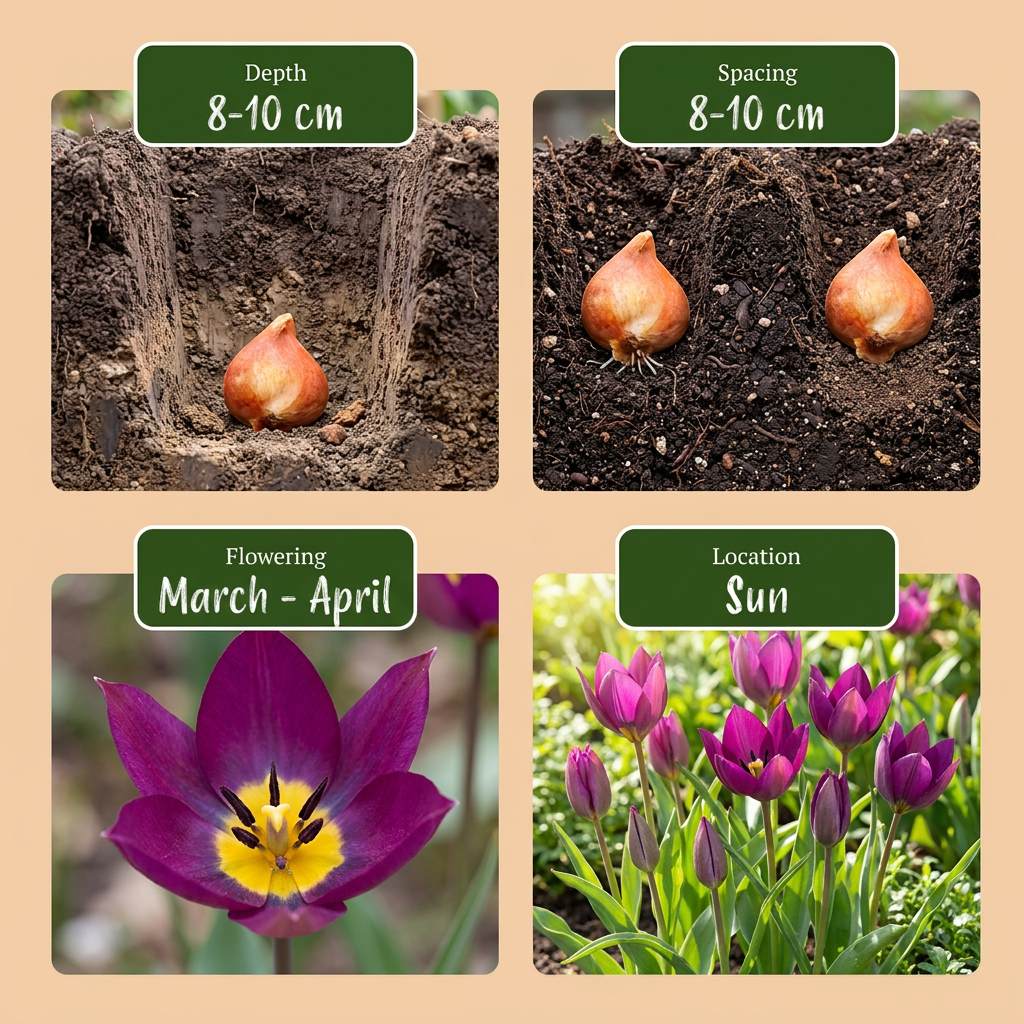 💜 Tulipa Persian Pearl – Paarse tulp (200 stuks)
