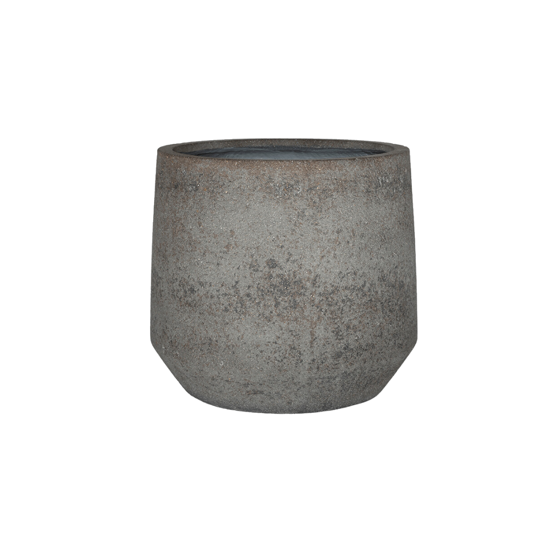 🪨 Pot Harith M Diorite Grey – D42 × H38 cm