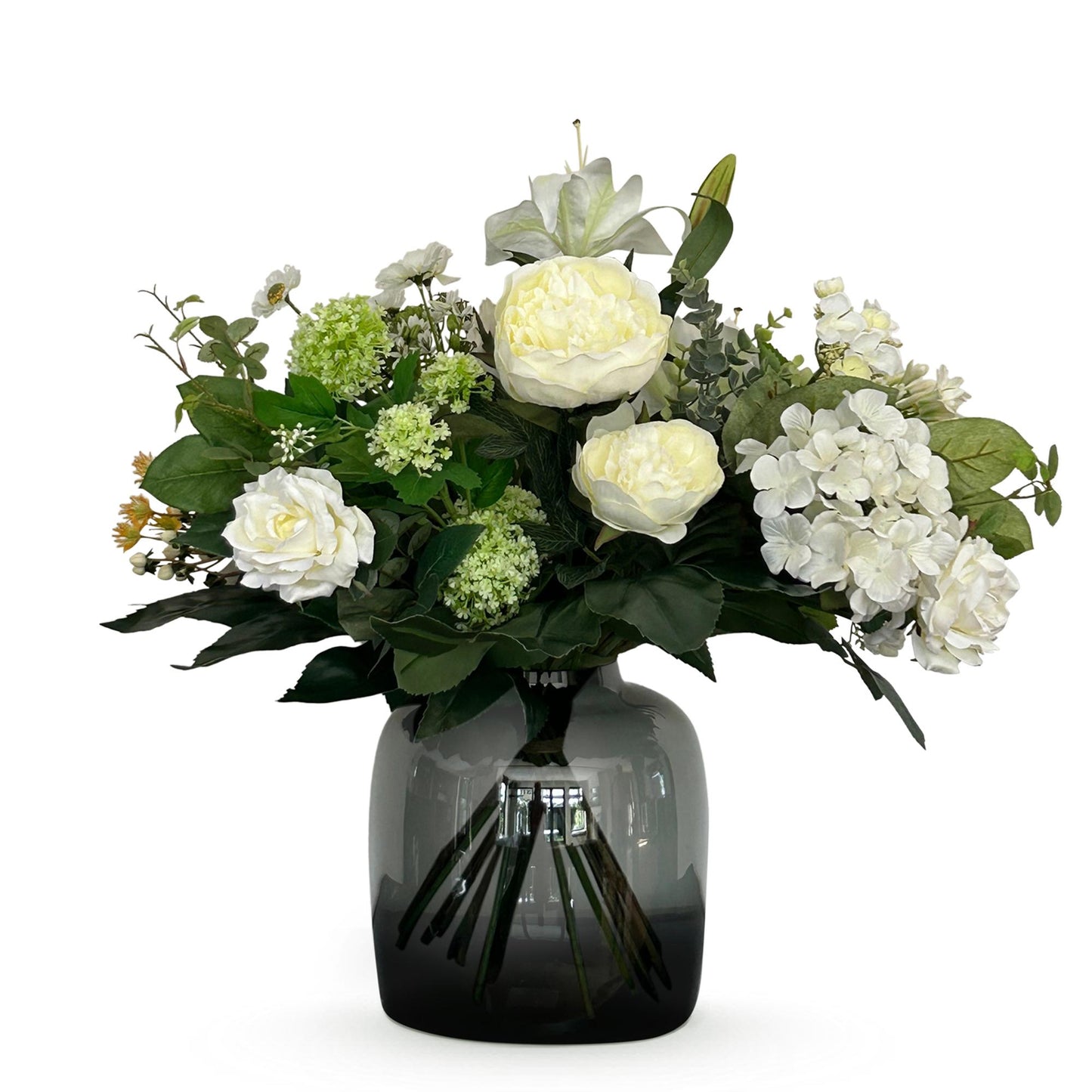 🤍 Kunstbloemen Boeket M – White Dream | Luxe Real Touch Boeket