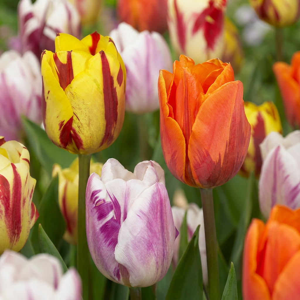 🌷 Tulipa Flaming Beauty Mix – Tulp | (30 stuks)