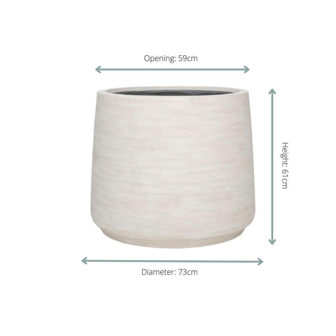 🪴 Pot Jumbo Patt Ivory Washed – D73 x H61 cm