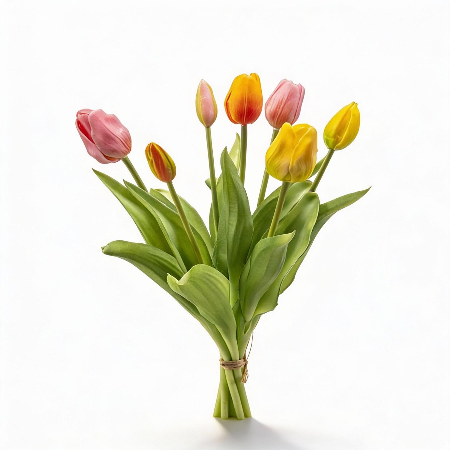 🌷 Vrolijke Mix – Real Touch Kunsttulpen (42 cm)