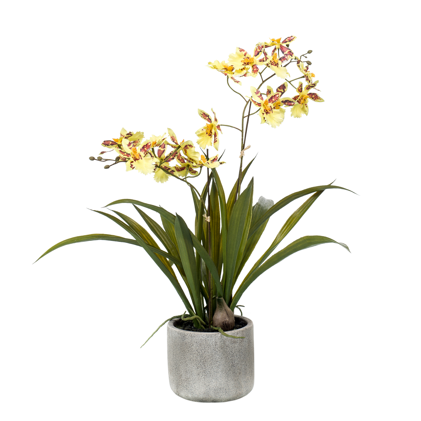 🌼 Orchidee – Kunstplant (45 cm, Geel)