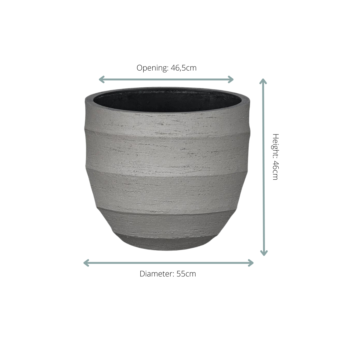 🪴 Pot Bordo New Egg Grey | D55 x H46