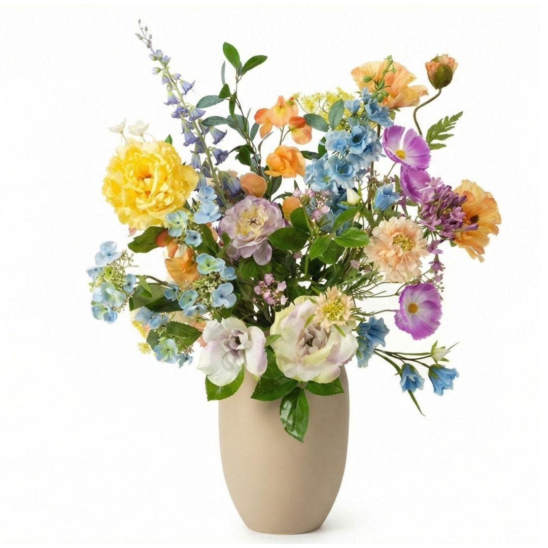 🌸 Soft Spring Deluxe – Real Touch Kunstboeket (85 cm)