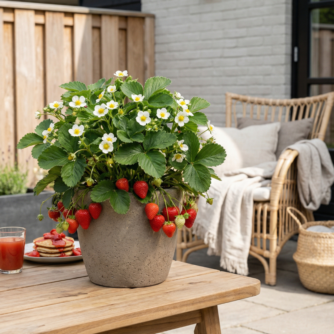 🍓 Biologische Aardbeiplanten | 72 Planten | 12x 6-Pack | Fragaria