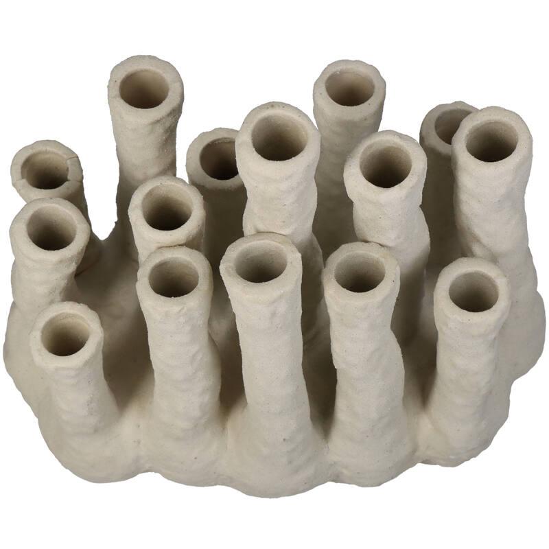 Bloemenhouder XL – Koraal & Ecru – Meertuitenvaas