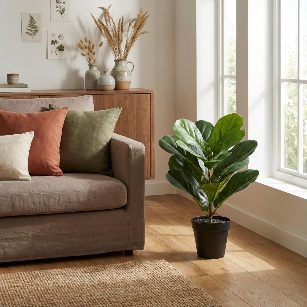 🌿 Kunst Ficus Lyrata – Decoratieve Kunstplant