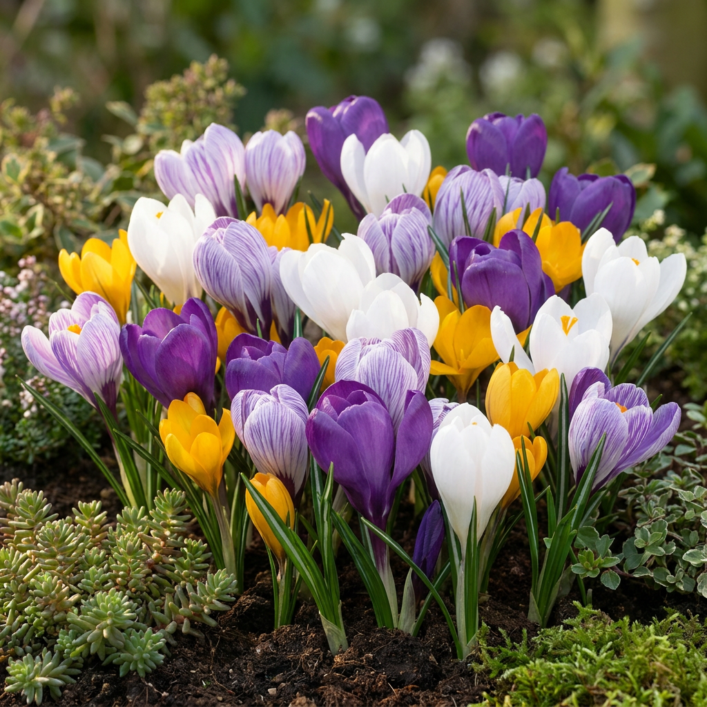 🌸 Crocus Large Flowering Mix – Grootbloemige krokus mix (240 stuks)