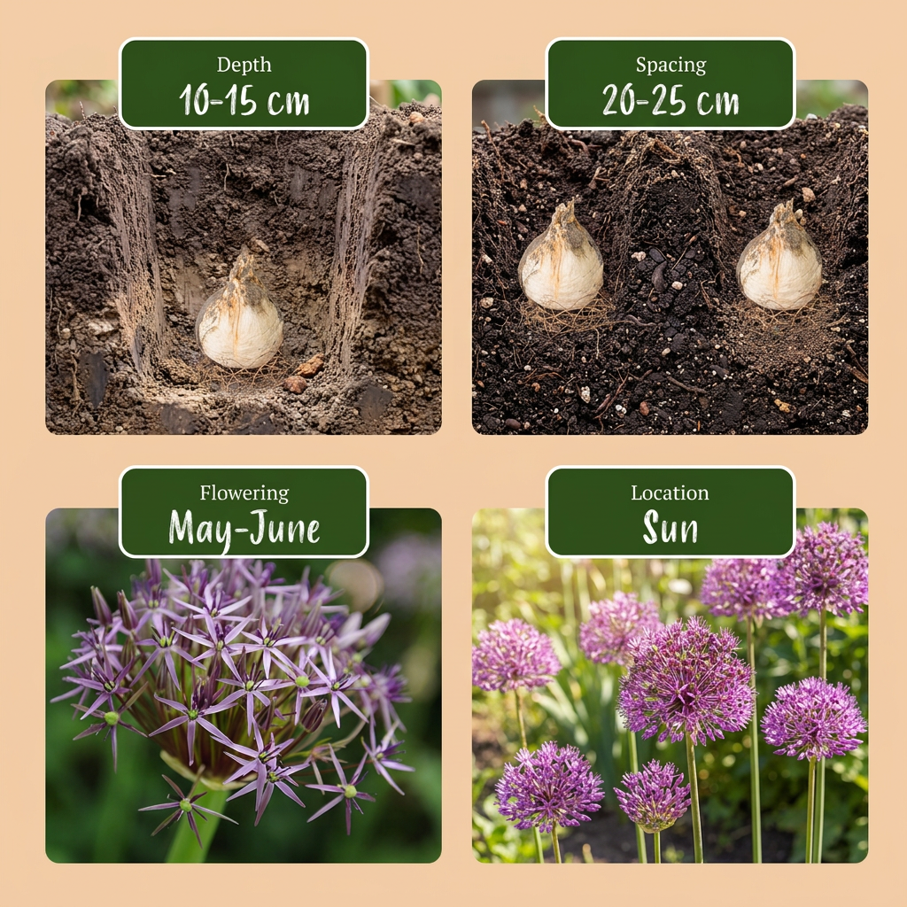 💜 Allium cristophii – Sterrenlook | (30 stuks)