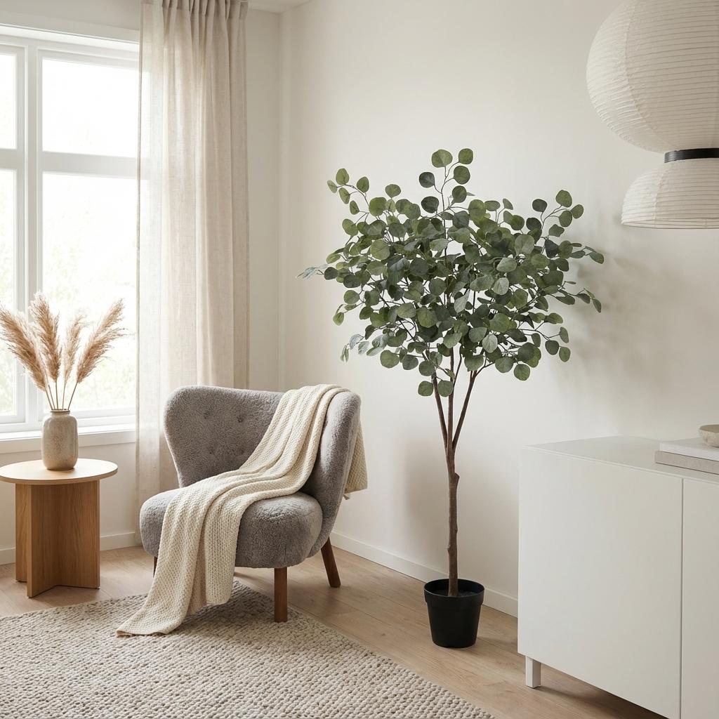 🌿 Kunst Eucalyptus Boom – Decoratieve Kunstplant