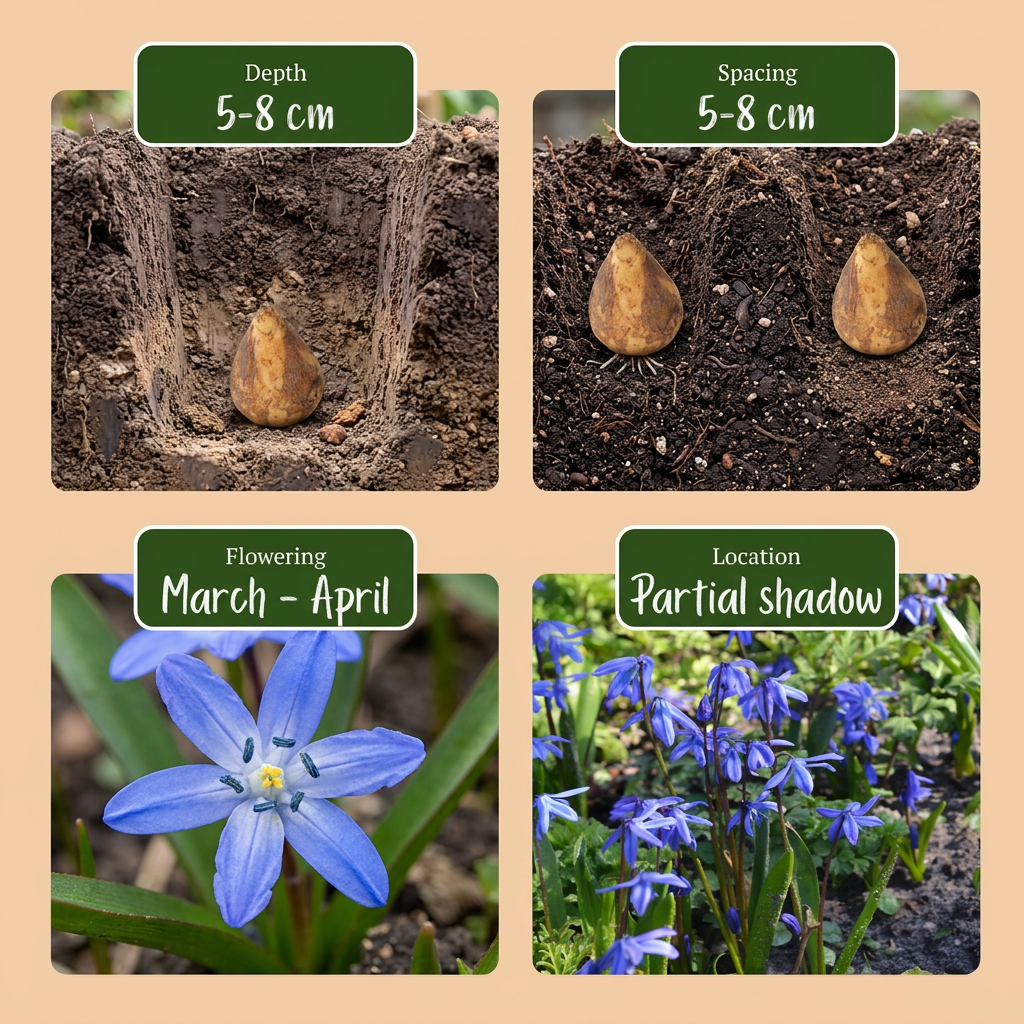 Scilla siberica – Siberische sterhyacint – Blauw (400 stuks)