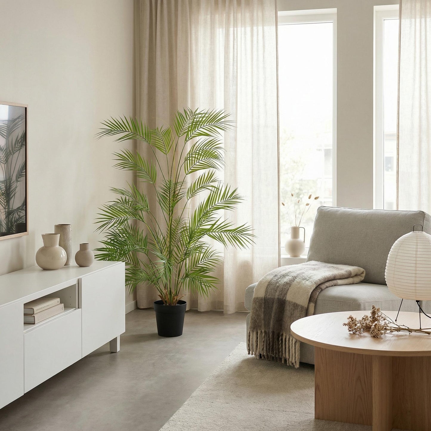 🌴 Kunst Areca Palm – Tropische Kunstplant