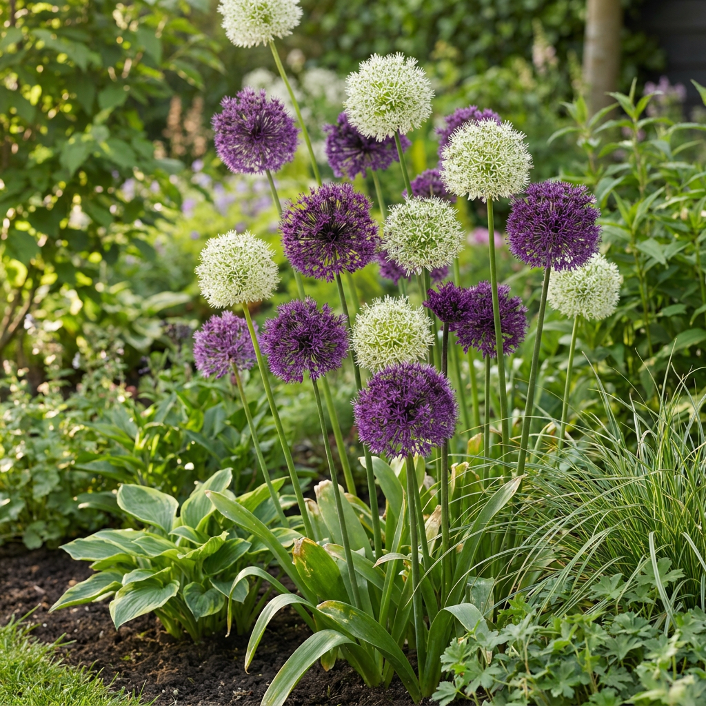 💜🤍 Allium Purple-White Mix – Sierui paars-wit mix (320 stuks)