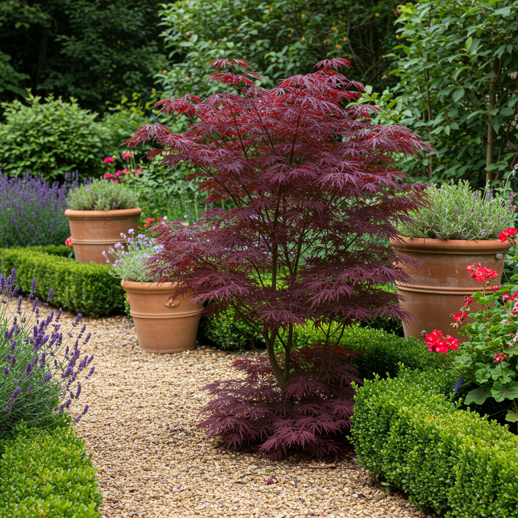 🌳 Acer palmatum ‘Bloodgood’ – Japanse Esdoorn (2 Stuks)