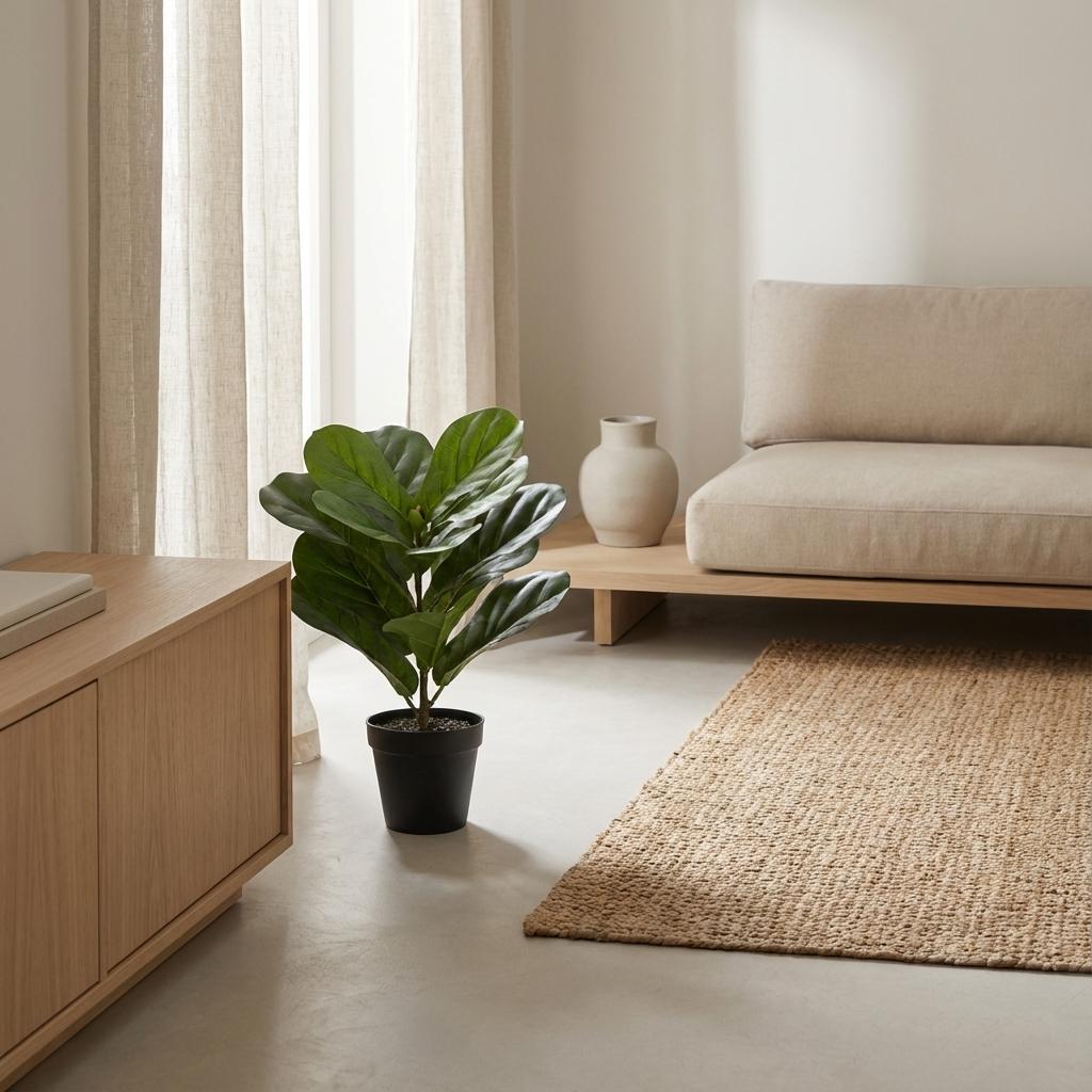 🌿 Kunst Ficus Lyrata – Decoratieve Kunstplant