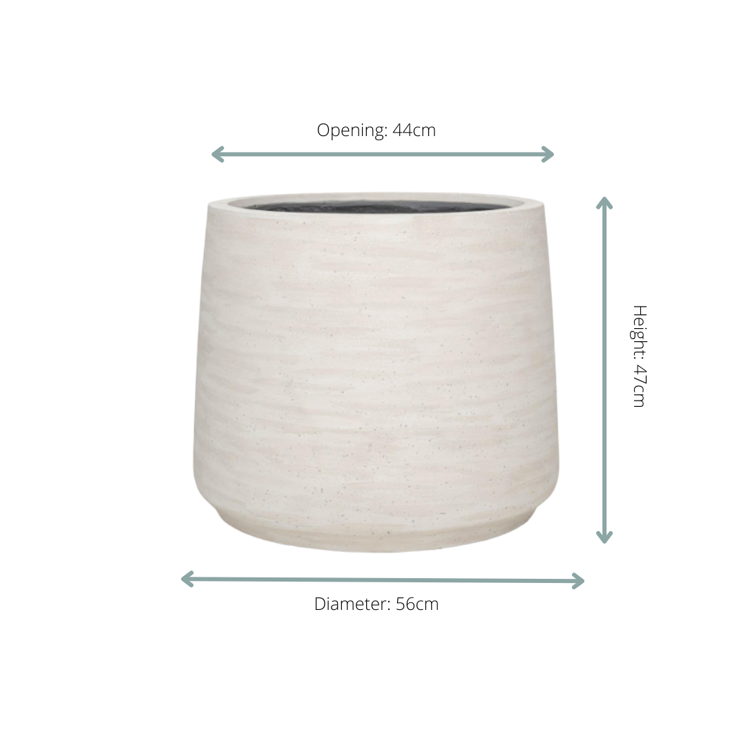 🪴 Pot Jumbo Patt Ivory Washed – D56 x H47 cm