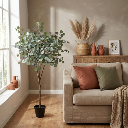 🌿 Kunst Eucalyptus Boom – Decoratieve Kunstplant