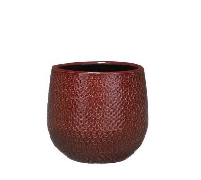 🪴 Pot Gabriel Rond Bordeaux – D14 cm