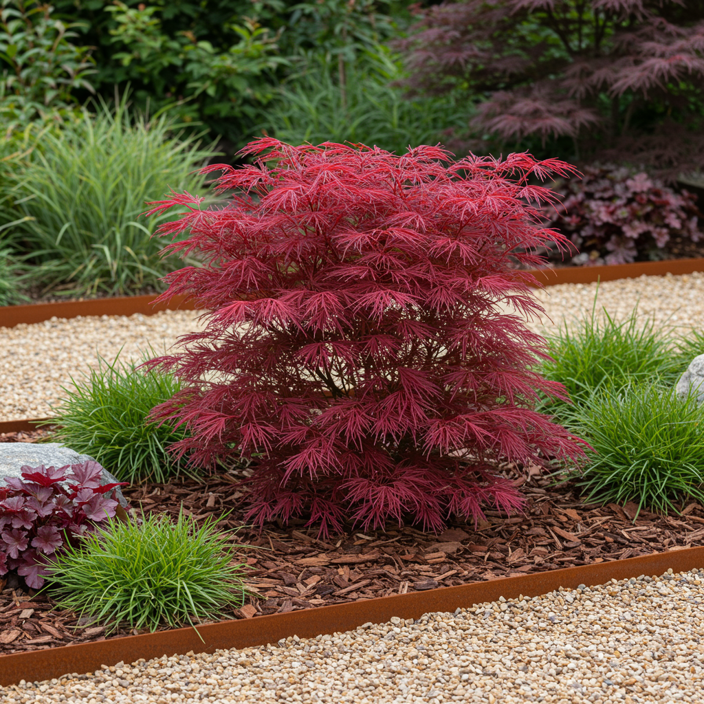🍁 Japanse Esdoorn ‘Skeeter’s Broom’ – Paarse Bladpracht (2 Planten) – Pot Ø19 – 70 cm