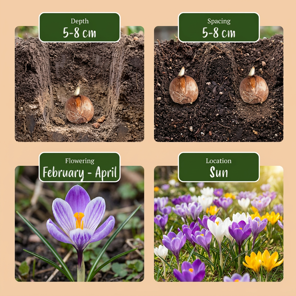 🌸 Crocus mix – Gemengde krokussen (280 stuks)